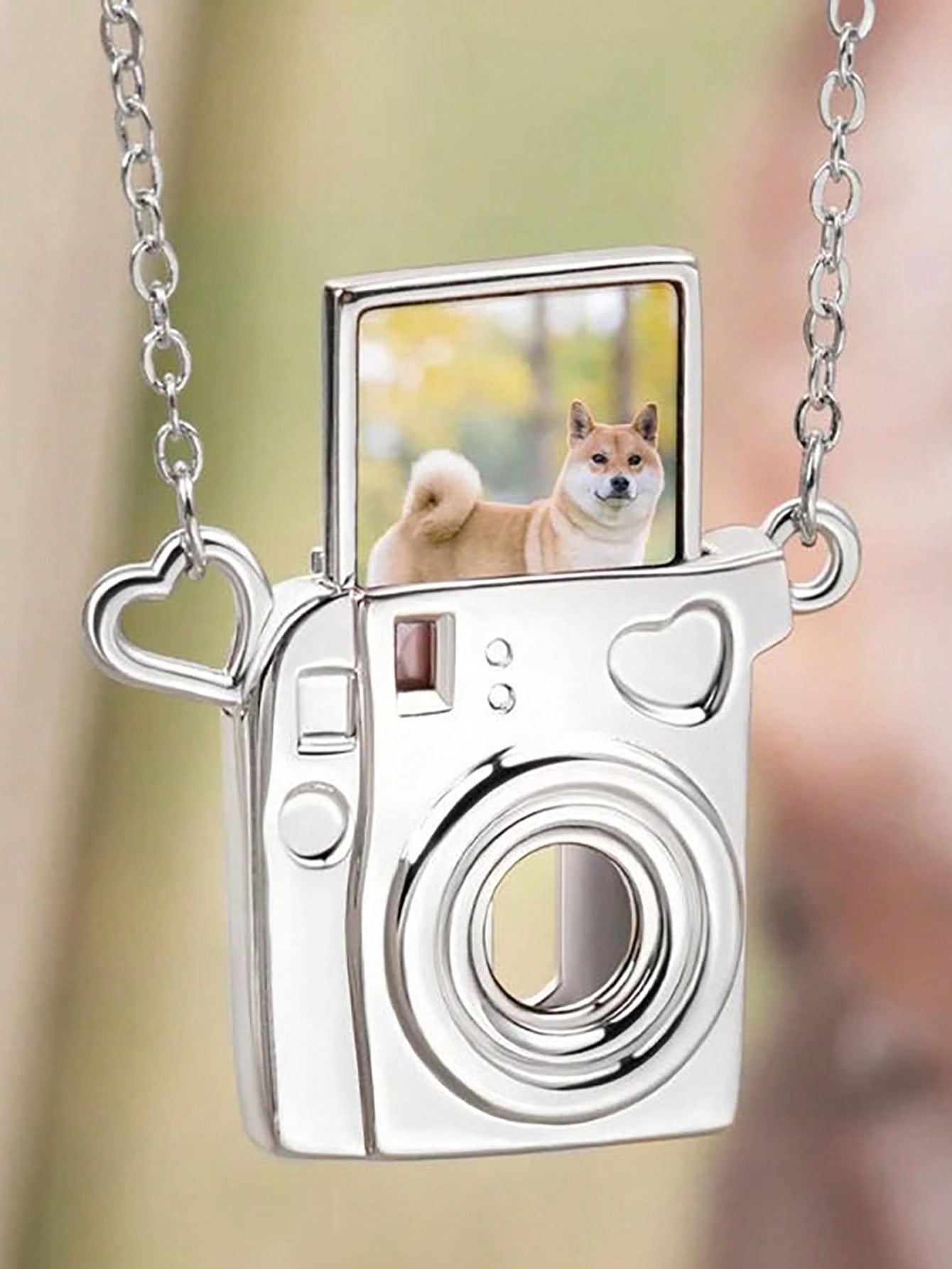 Custom Photo Camera Necklace Personalized Photos Pet Photos